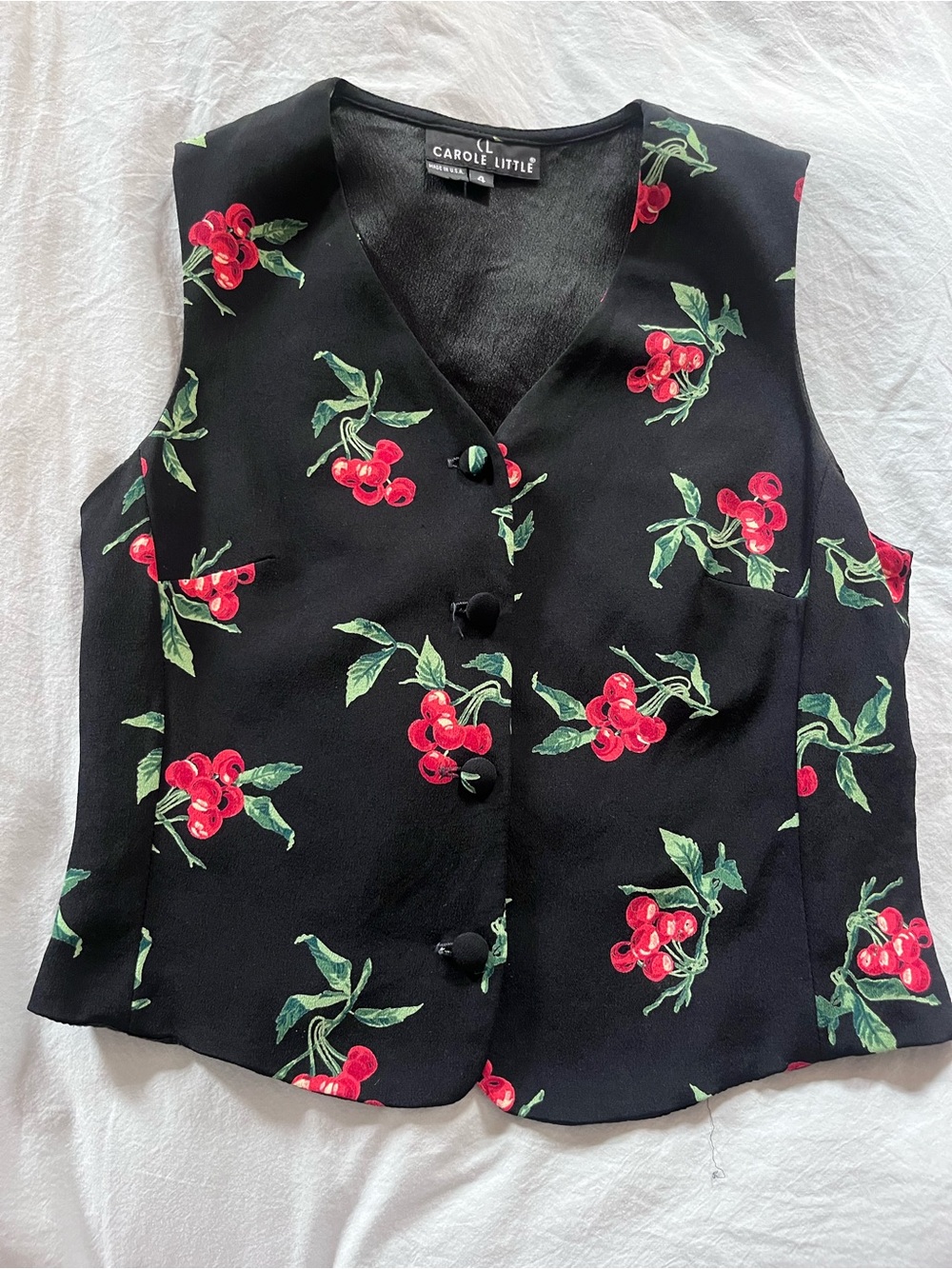 AMAZING 90s Vintage Carole Little Vest